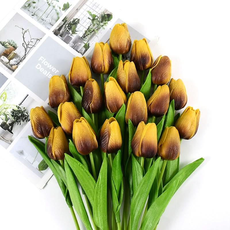 Magnifique composition florale de tulipes artificielles