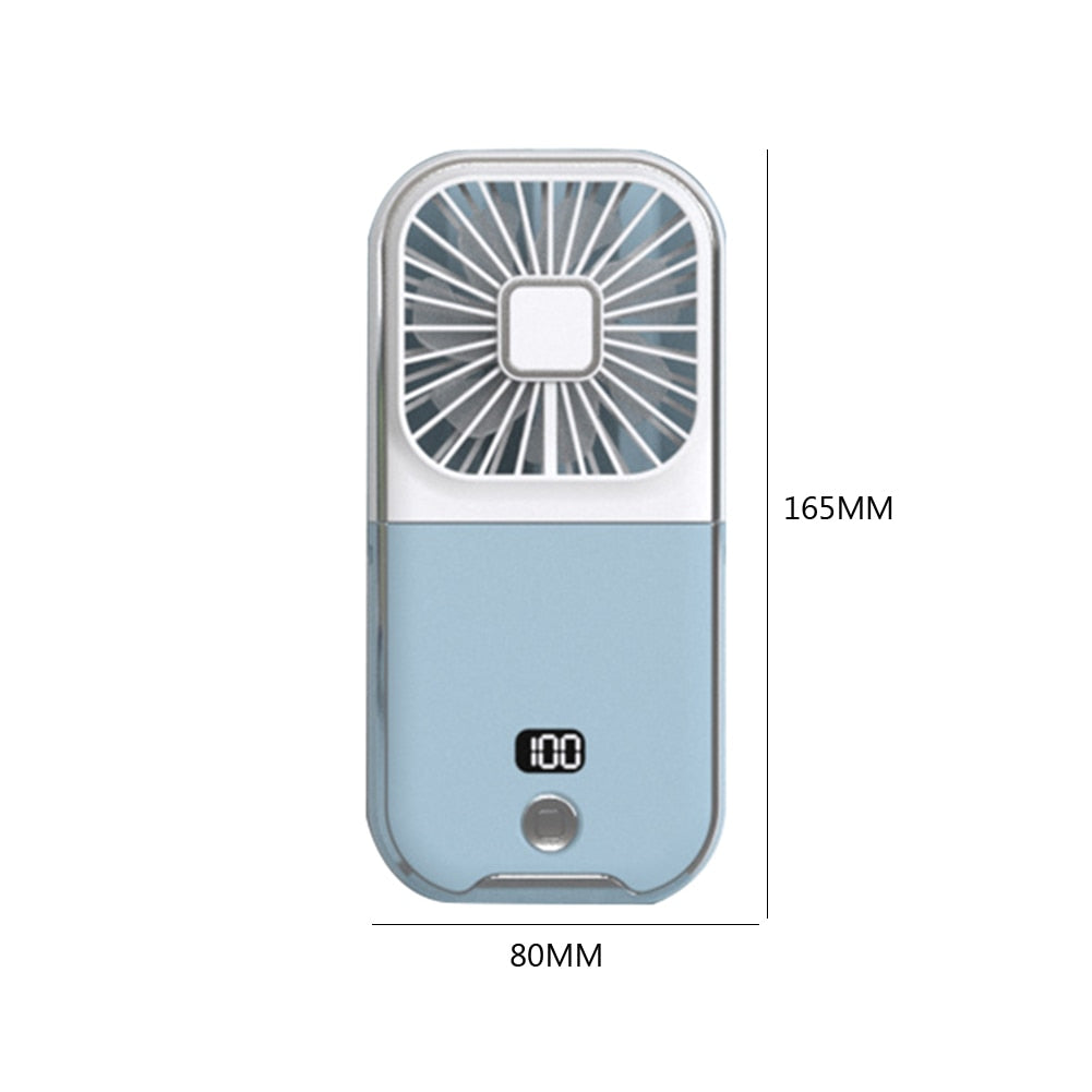 Ventilateur compact rechargeable pour téléphone avec support de refroidissement