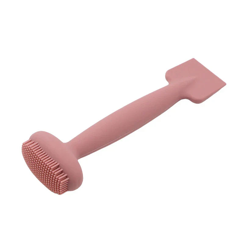 Brosse à masque facial double tête