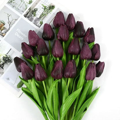 Magnifique composition florale de tulipes artificielles