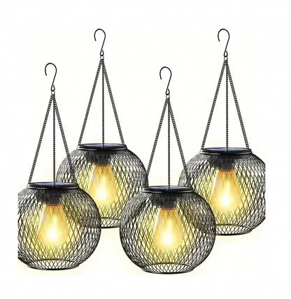 Lanterne solaire d'extérieur résistante aux intempéries 