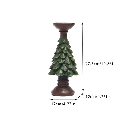 Décoration de bougeoir de Noël en pomme de pin fraîche