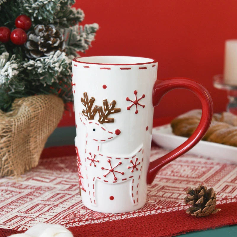 Big Comforting Holiday Santa Coffee Mug - Halri