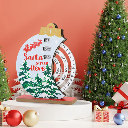 Calendrier de l'Avent en bois pour Noël
