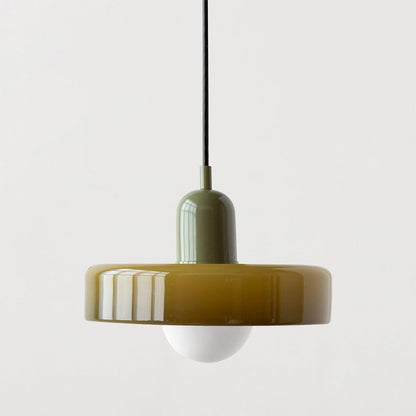 Suspension en verre vibrant au design moderne
