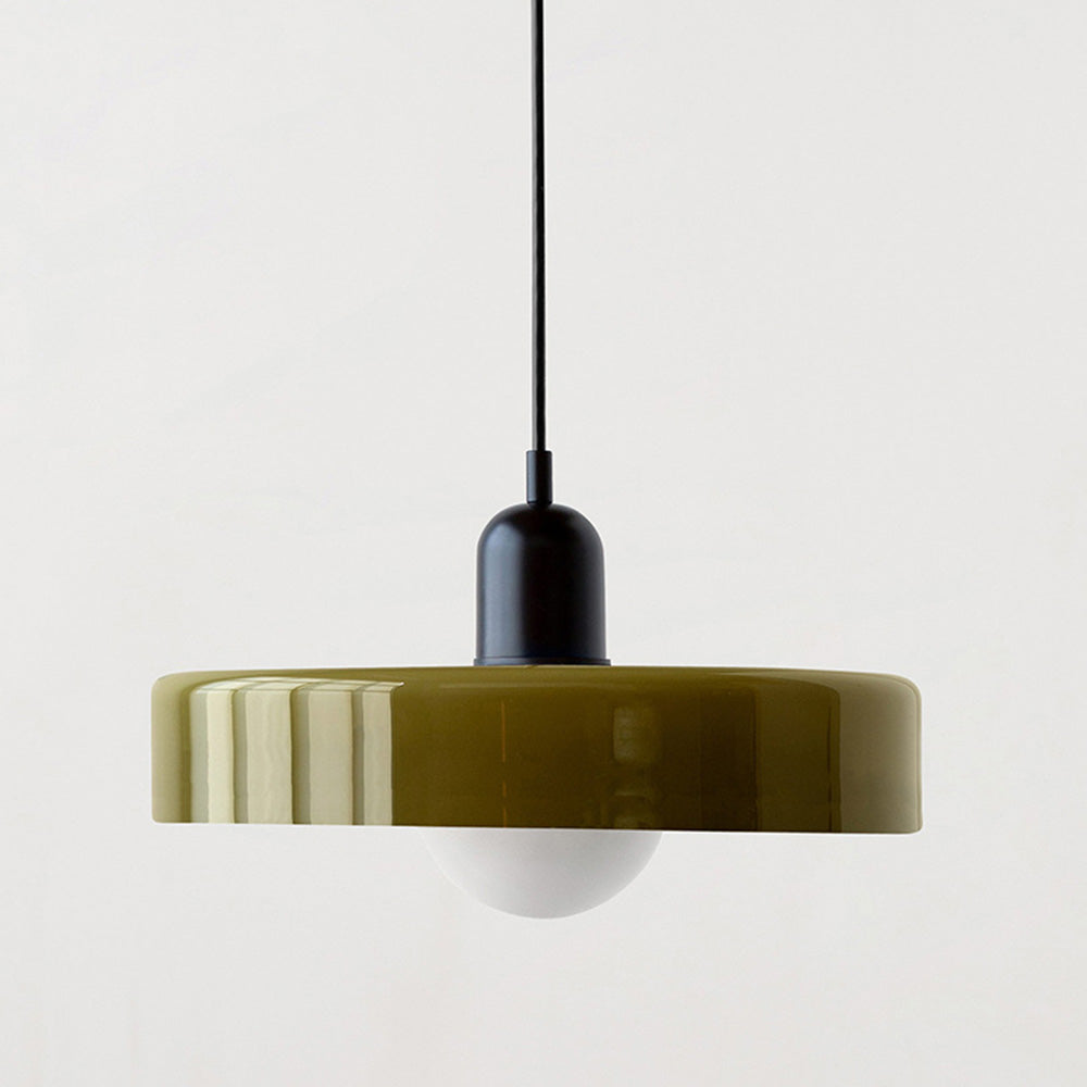 Suspension en verre vibrant au design moderne