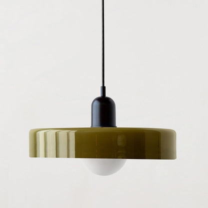 Suspension en verre vibrant au design moderne