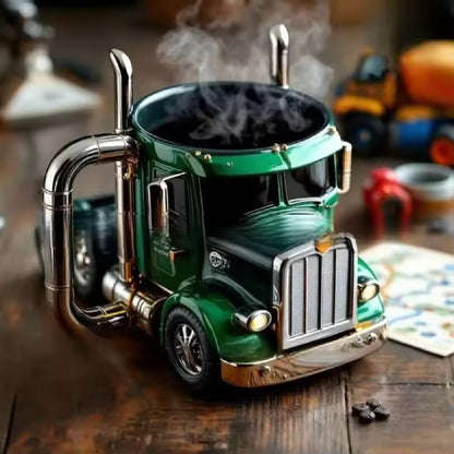 Mug rétro de chauffeur de camion à café