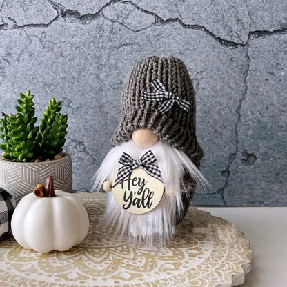 Adorables nains de jardin artisanaux pour la décoration des fêtes 