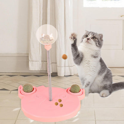 Jouet casse-tête amusant pour chat, mangeoire lente