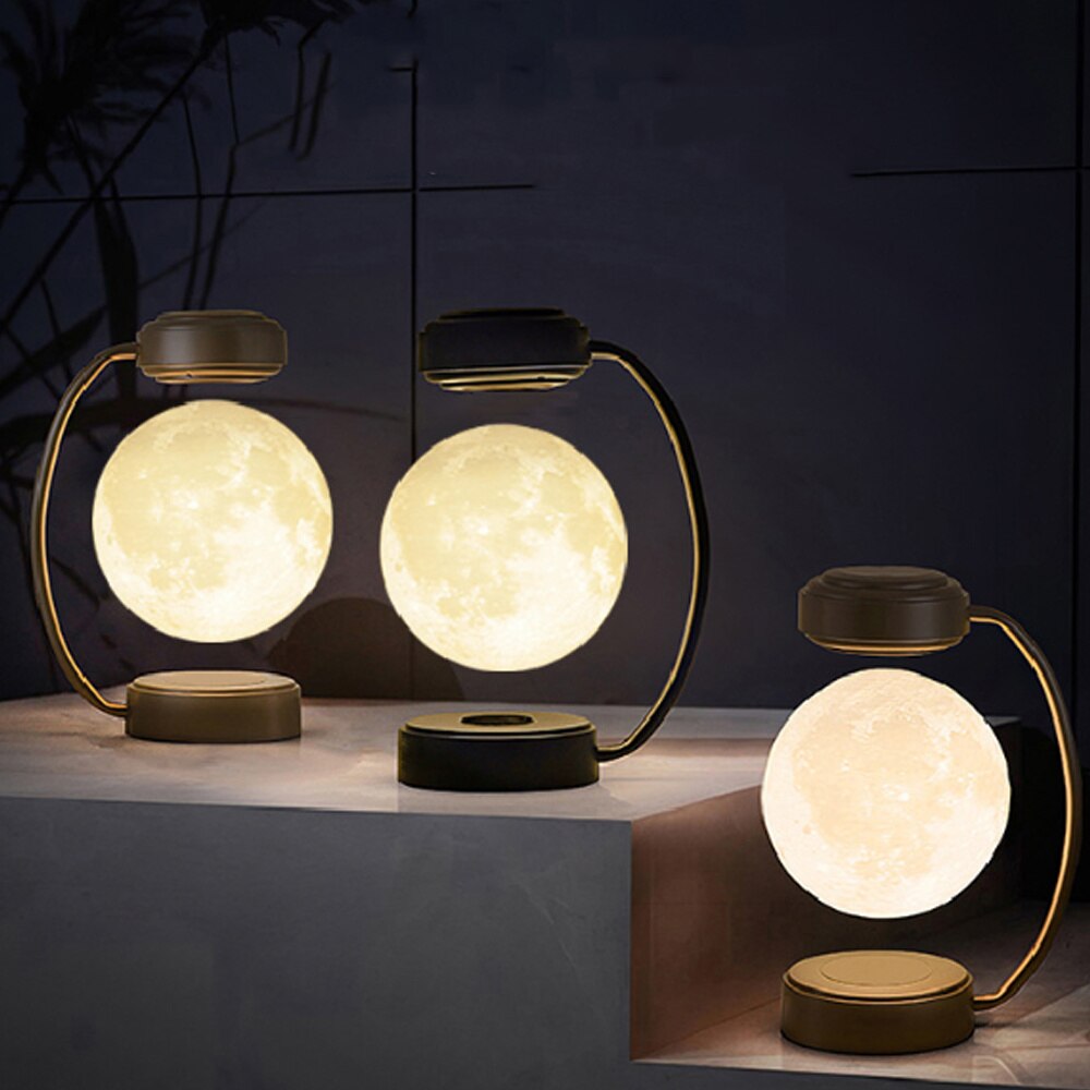 Floating Glow LED Moon Table Lamp - Halri