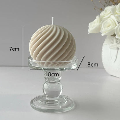 Bougie parfumée unique en forme de balle de golf géométrique