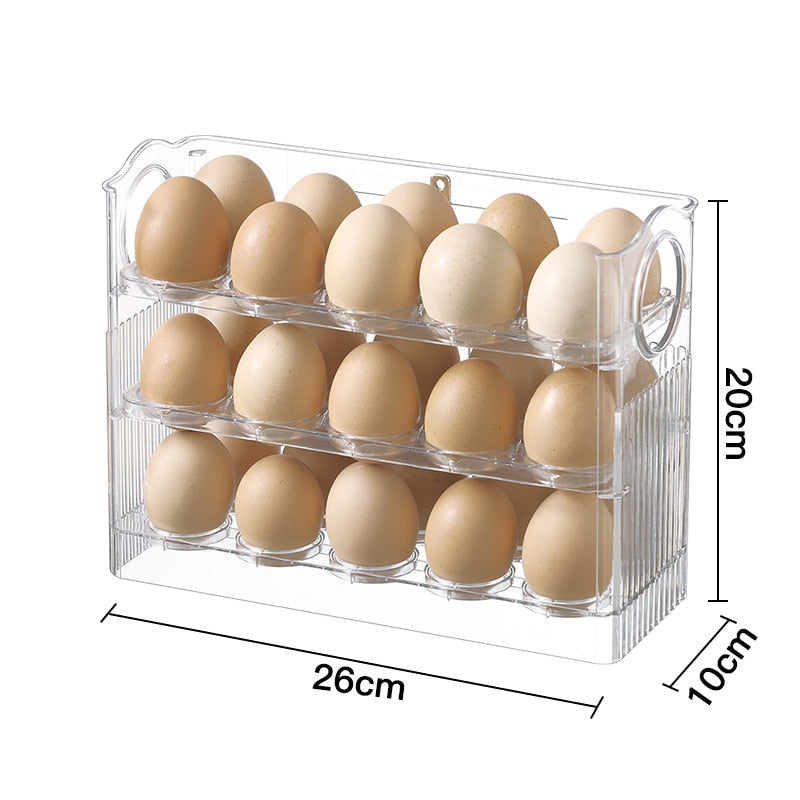 Space Saving Folding Egg Holder Rack - Halri
