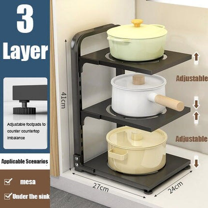 Étagère d'angle pliable à plusieurs niveaux pour un gain de place