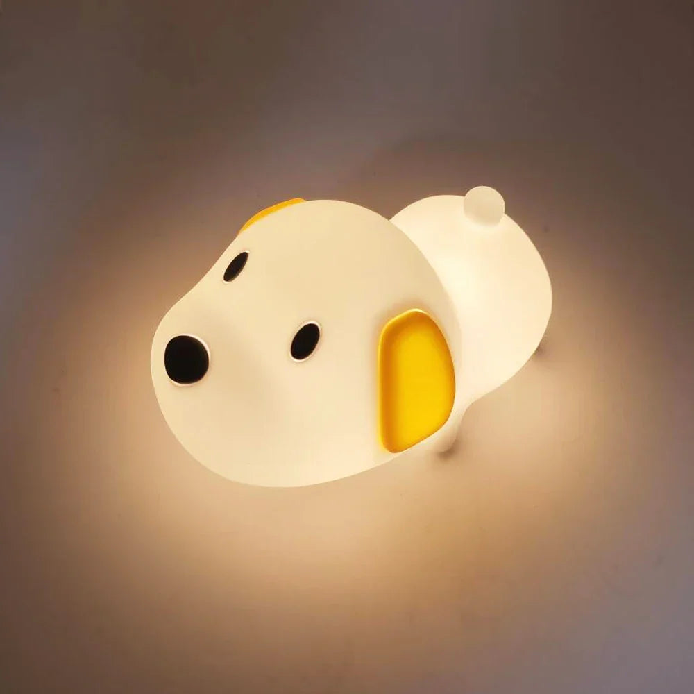 Gentle Glow LED Night Lamp Soft Silicone Rechargeable - Halri