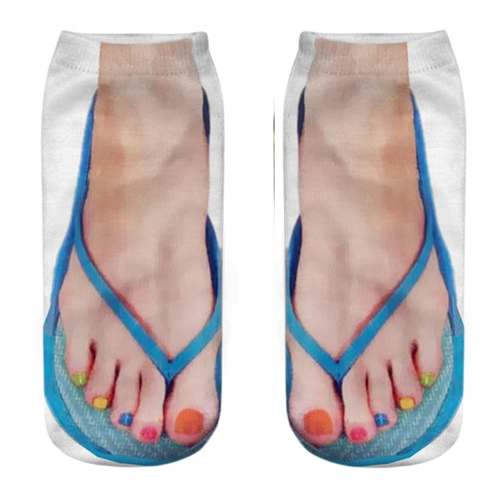 Chaussettes humoristiques originales en 3D