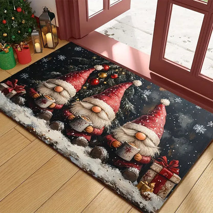 Festive Holiday Welcome Mat Indoor Entrance Door Mat - Halri