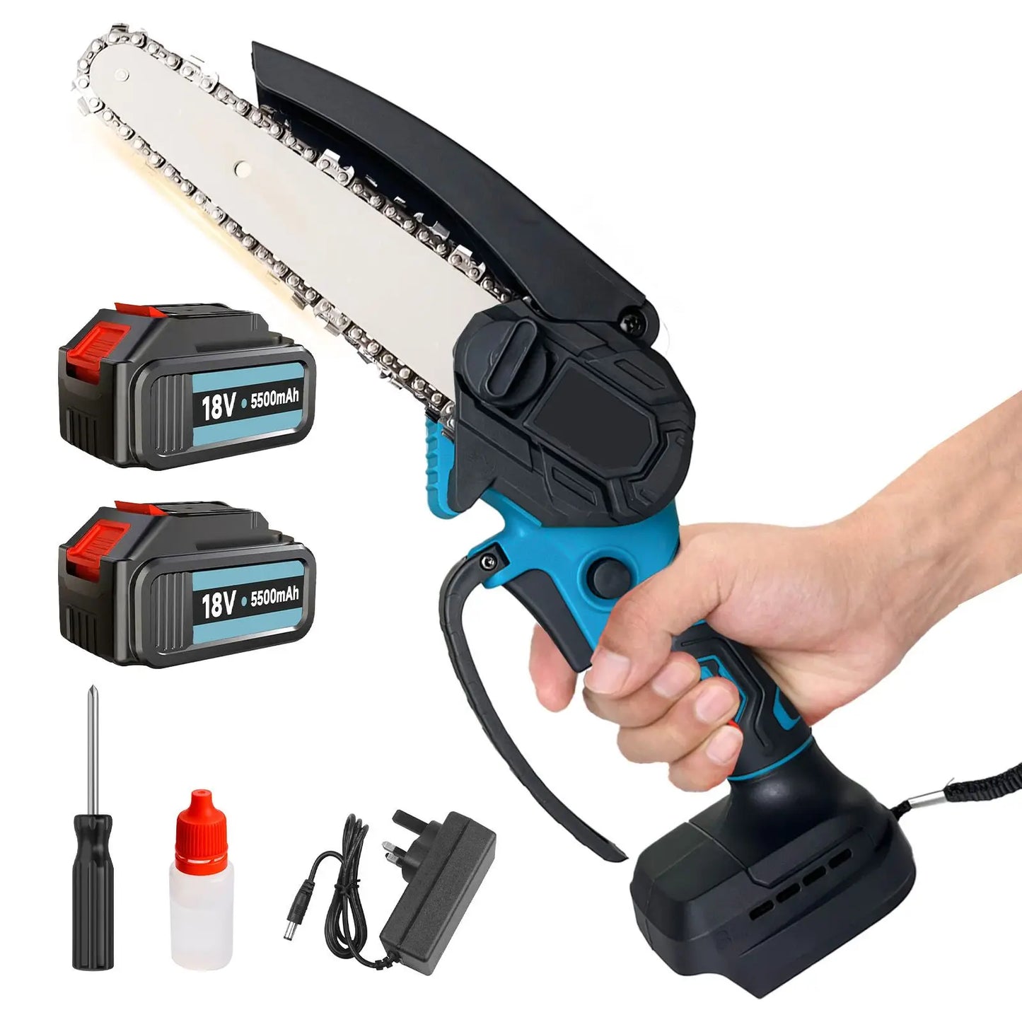 Compact Small Chainsaw 6-Inch, Easy Cut Tree Branches - Halri