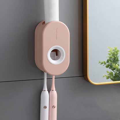 Distributeur de dentifrice mural élégant pour salle de bain