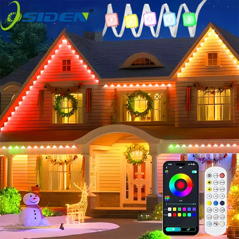 Colorful Waterproof Outdoor String Lights with Remote - Halri