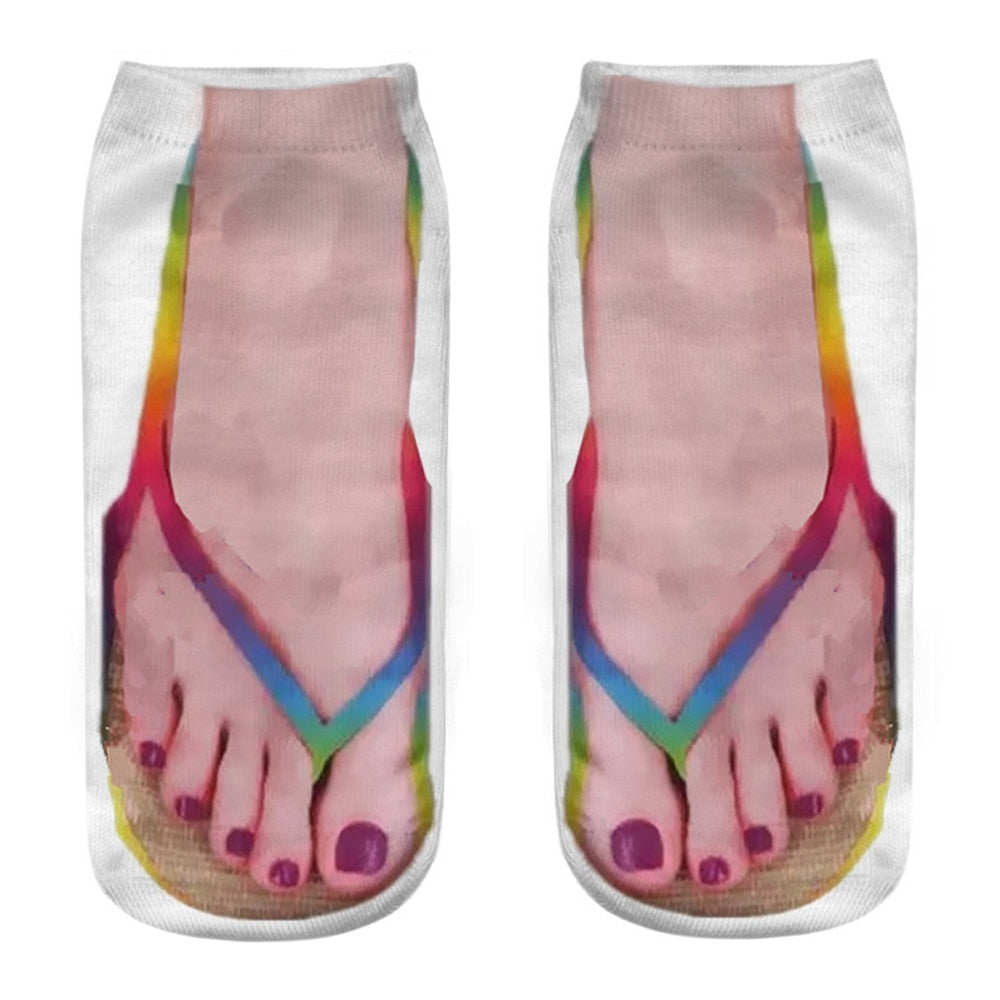 Chaussettes humoristiques originales en 3D