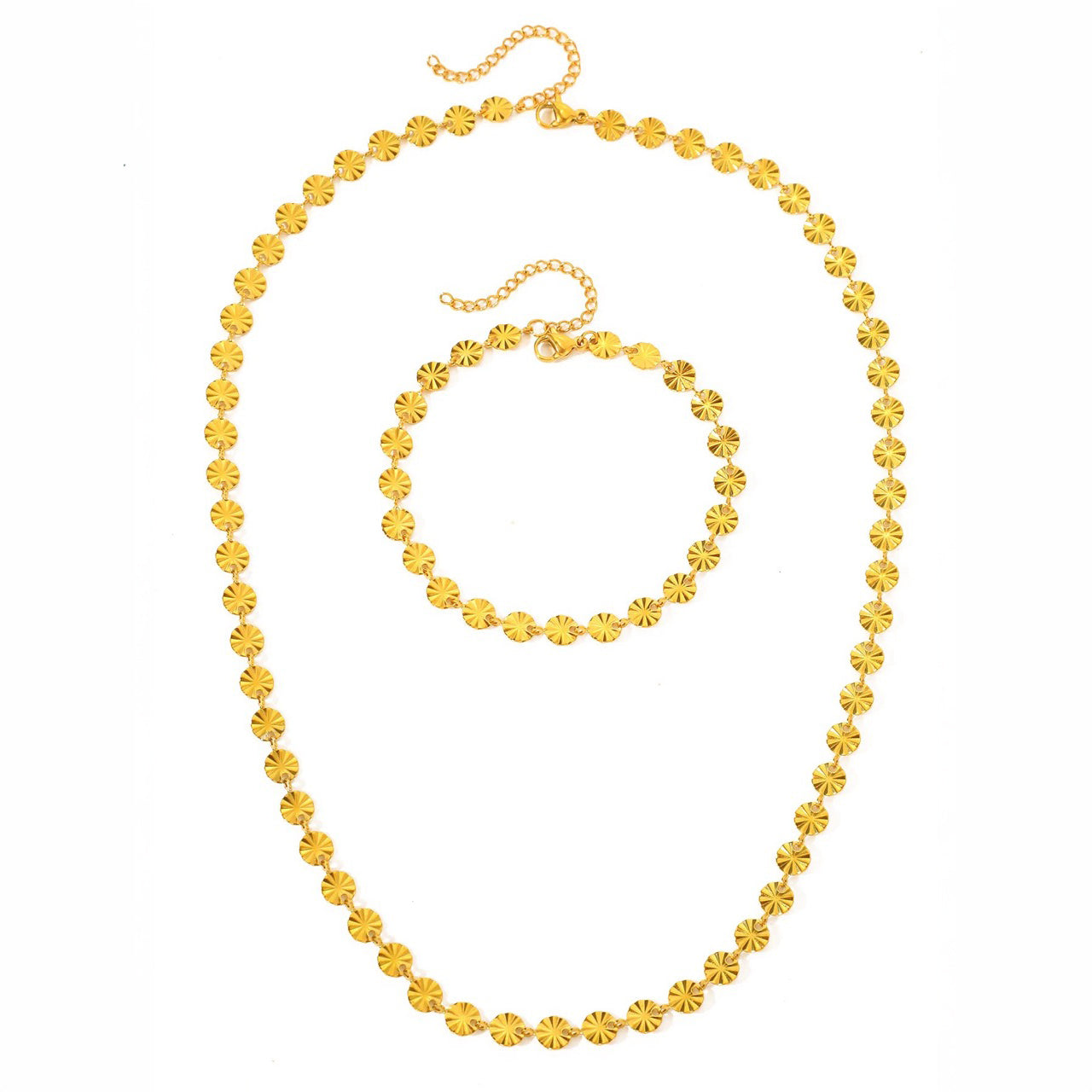 Round Spiral Pendant Jewelry Set - Halri