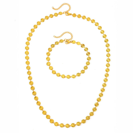 Round Spiral Pendant Jewelry Set - Halri