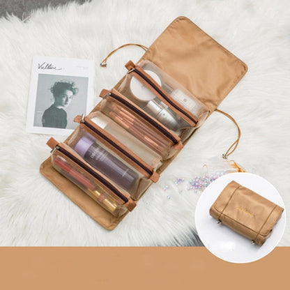 Trousse de rangement de maquillage pliable et portable pour les voyages
