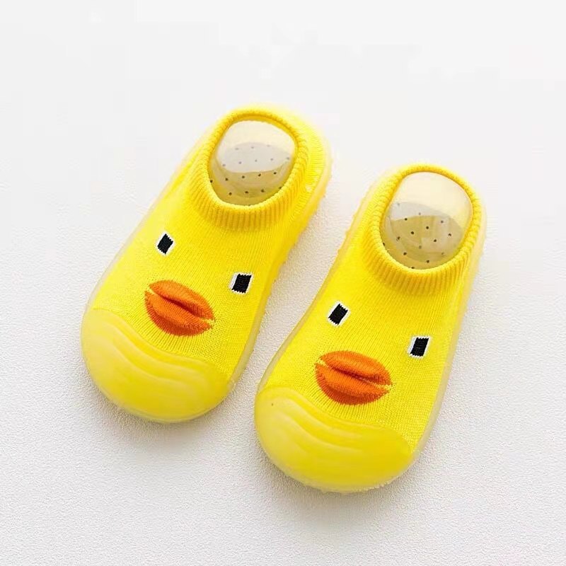 Chaussettes antidérapantes mignonnes pour bébé Canard
