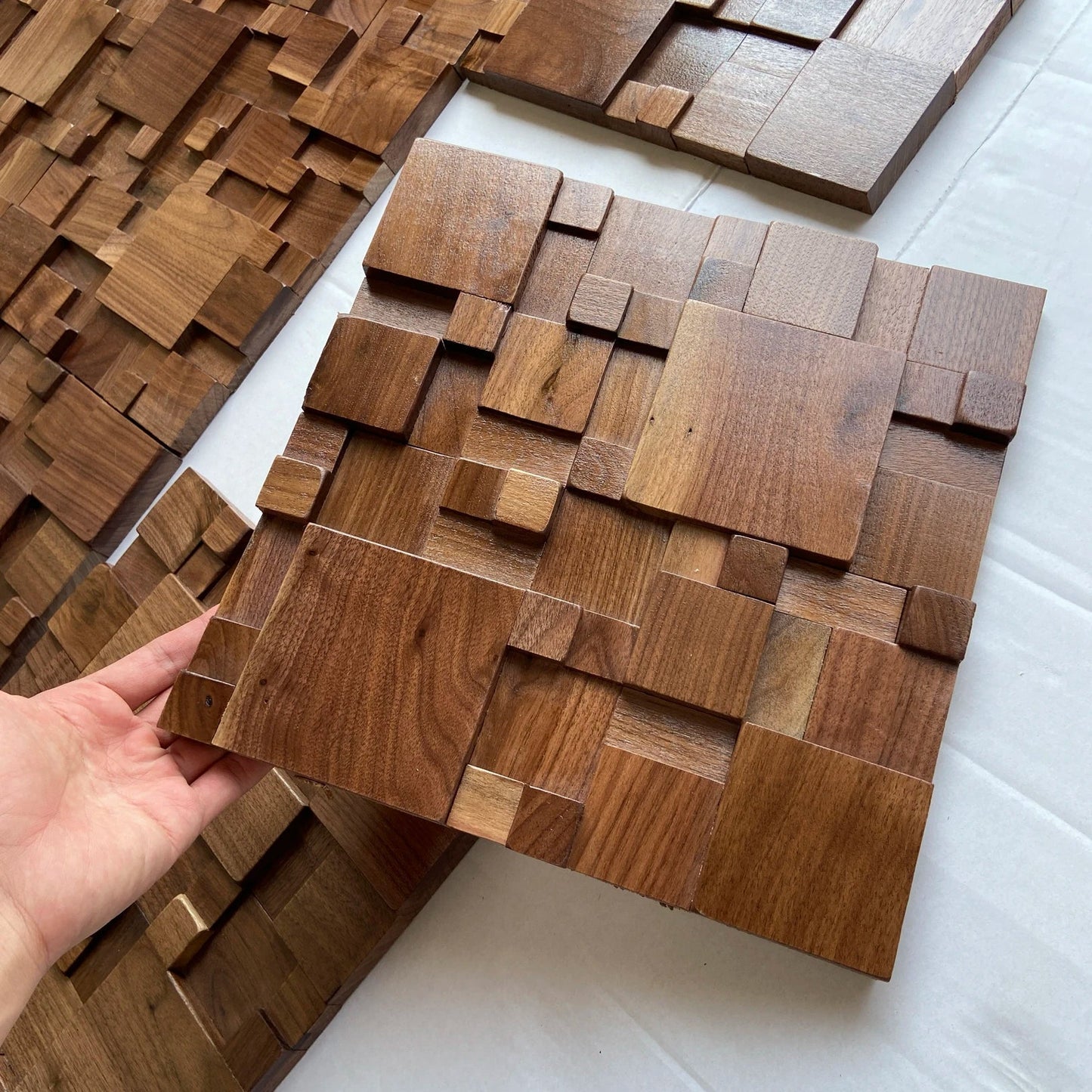 Panneaux muraux acoustiques en bois