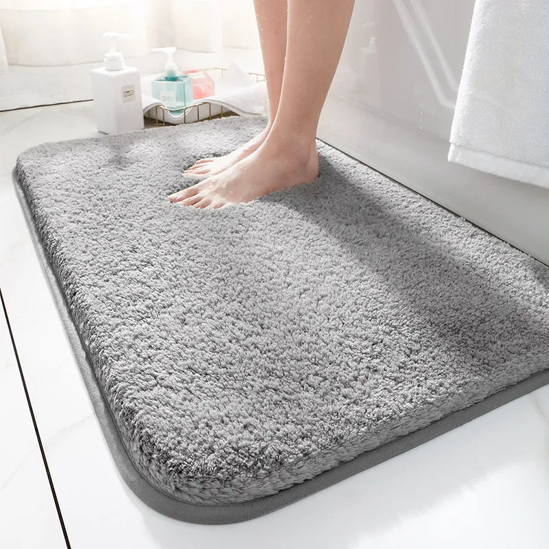 Plush Bathroom Rug - Soft and Non Slip for Home Spa - Halri