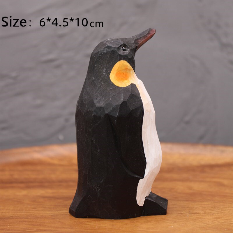 Adorables figurines d'animaux de compagnie en bois fabriquées à la main