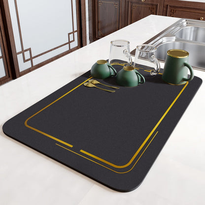 Tapis de séchage de cuisine extra large et antidérapant