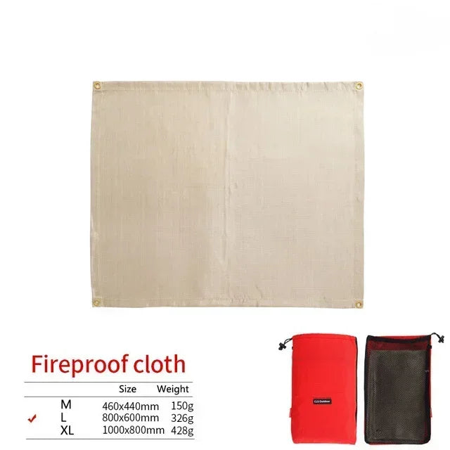Flameproof Outdoor Camp Mat Heat Resistant Camping Pad - Halri