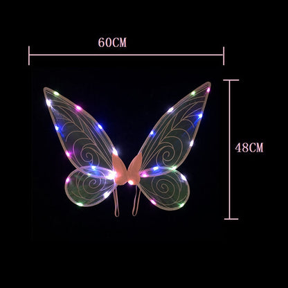 Accessoire de costume d'ailes de fée scintillantes