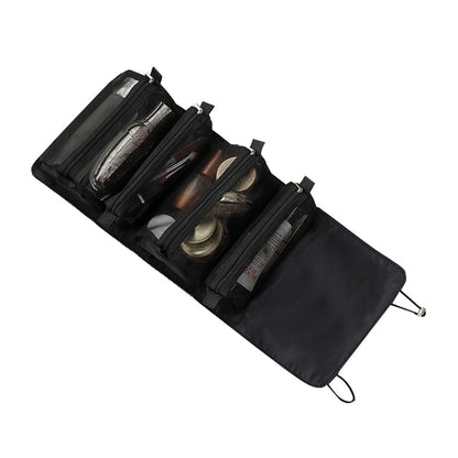 Trousse de rangement de maquillage pliable et portable pour les voyages