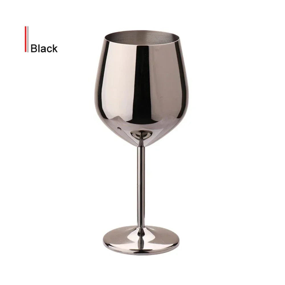 Verre à vin de luxe en métal