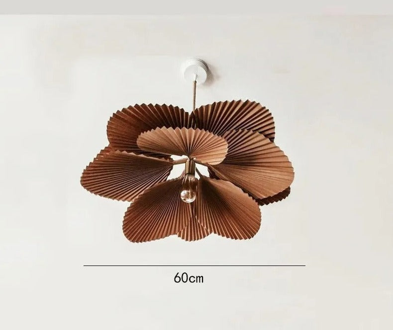 Lustre LED de luxe au design floral vintage