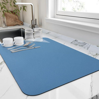 Tapis absorbant pour égoutter les comptoirs de cuisine