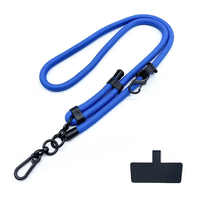 Dragonne flexible pour téléphone avec support de cou ajustable 