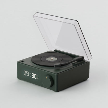 Platine vinyle portable style rétro avec haut-parleur intégré
