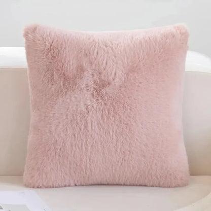 Plush Faux Fur Cushion Cover for Modern Homes - Halri