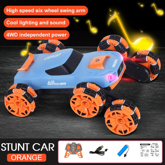 Fast Remote Control 6-Wheel Stunt Car Toy - Halri