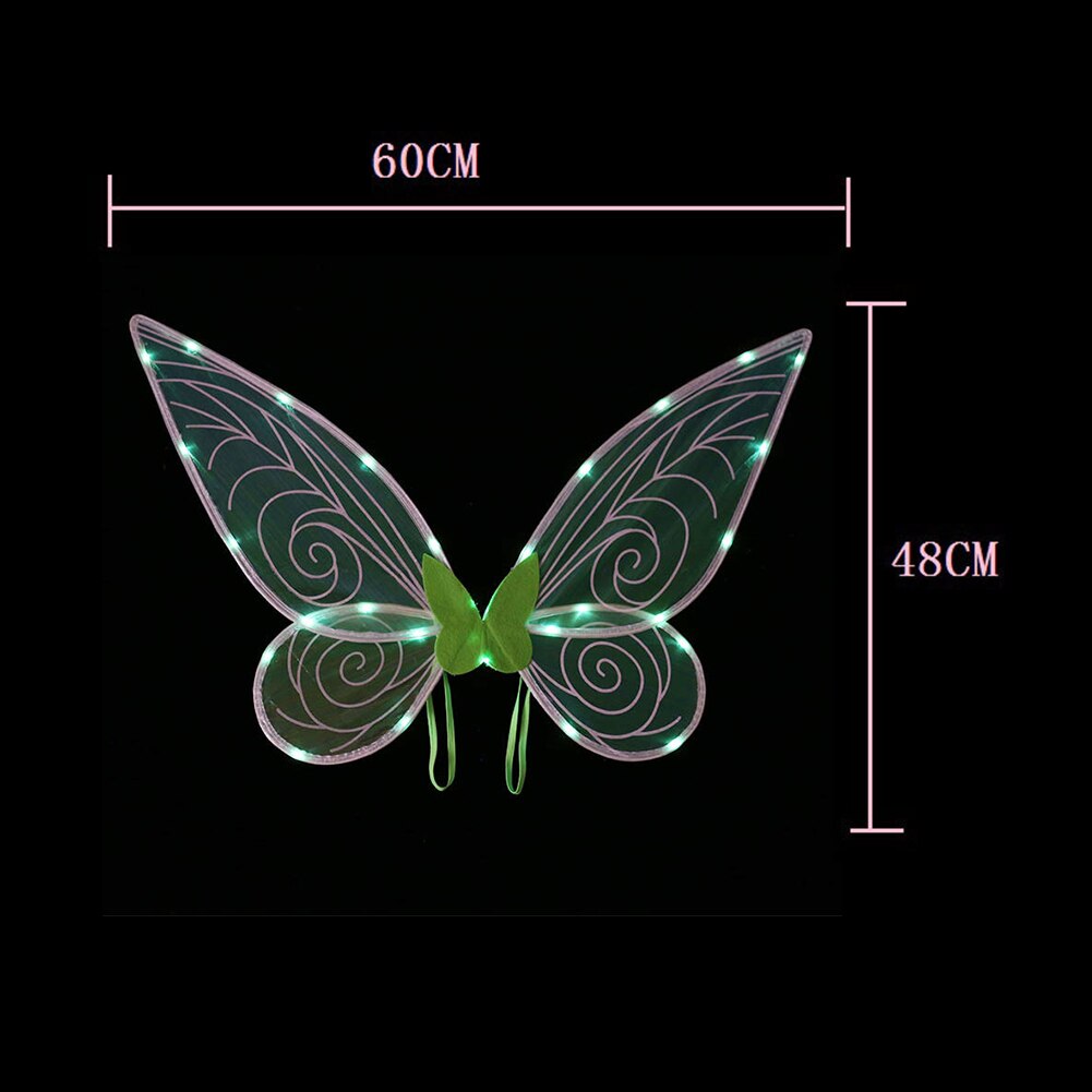 Accessoire de costume d'ailes de fée scintillantes
