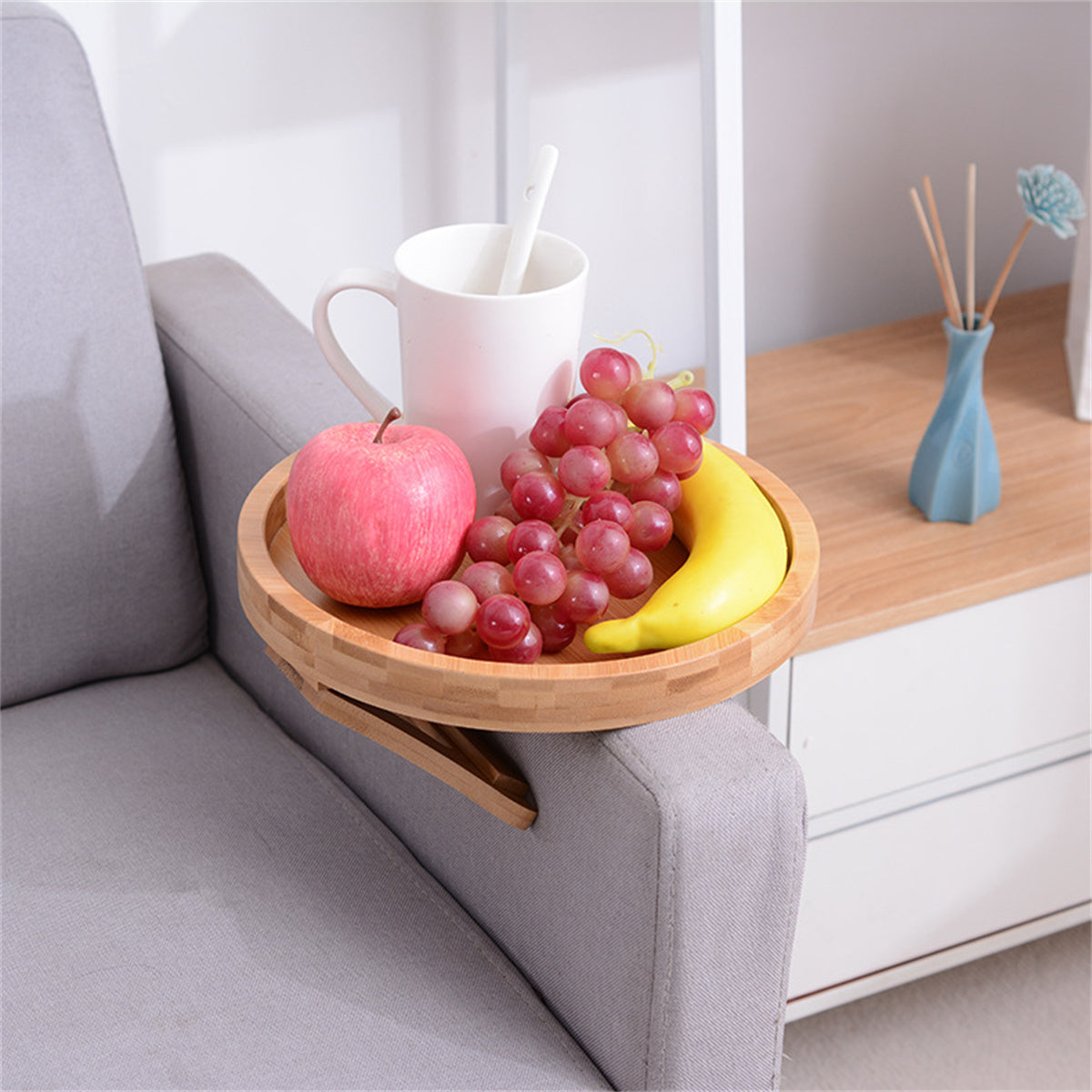 Sturdy Wooden Laptop Desk Tray Table For Sofa - Halri