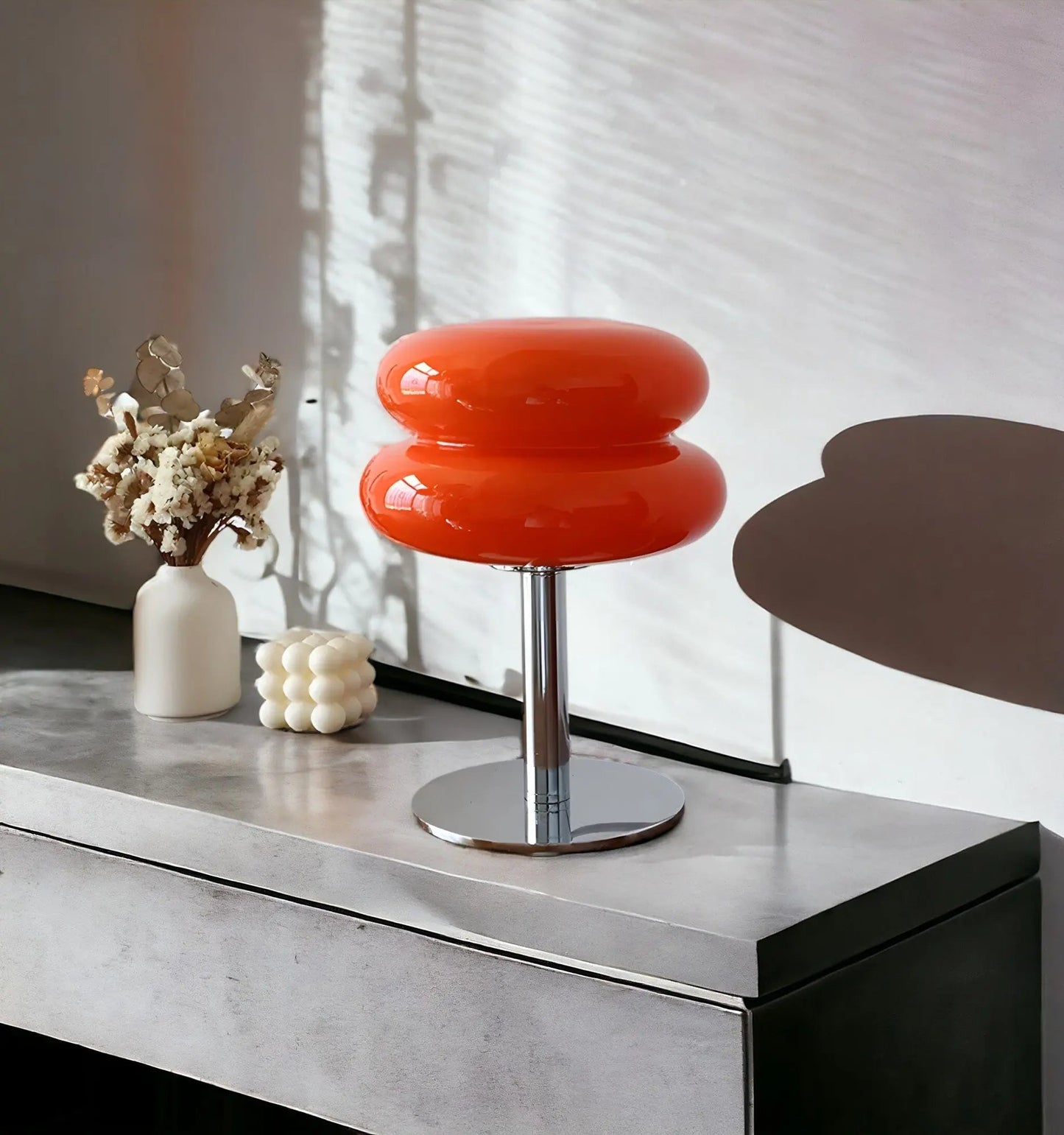 Halri | Lampe de bureau fine en verre USB avec 3 options de couleur