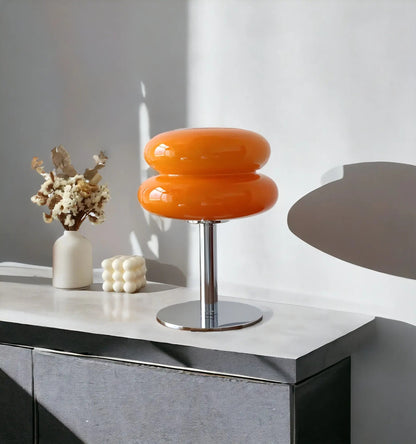 Halri | Lampe de bureau fine en verre USB avec 3 options de couleur