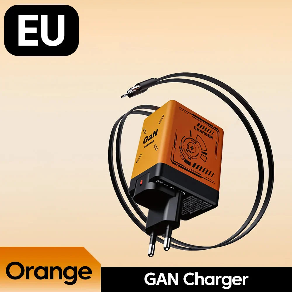 Chargeur portable rétractable rapide de 120 W