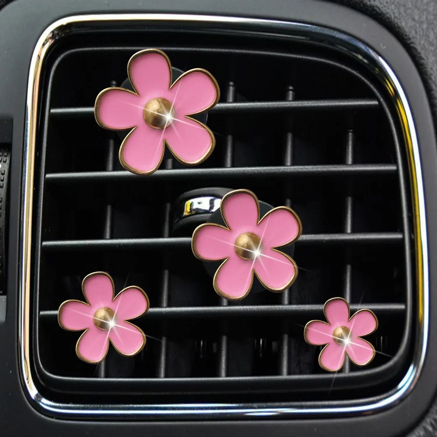 Clips désodorisants pour grilles d'aération de voiture - Lot de 4