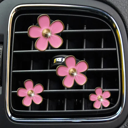 Clips désodorisants pour grilles d'aération de voiture - Lot de 4